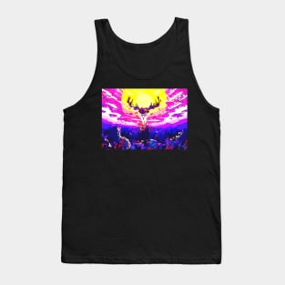 Abstract Deer in the sun Tank Top